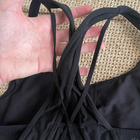 Athleta black straps sports bra size small - Picture 3 of 7